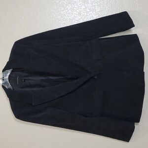 Banana Republic Factory Corduroy  One Button Blazer Black Size 4 Work Ca…